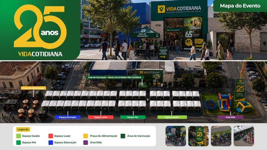 Vida Cotidiana celebra 25 anos com evento gratuito em Tubarão