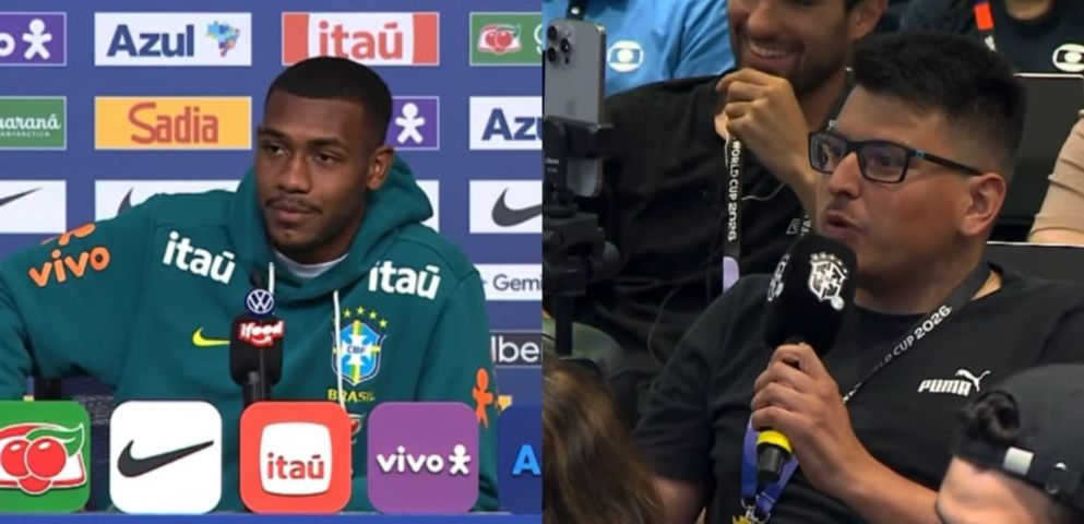 HC Notícias participa de coletiva com Rayan e questiona atacante sobre elogios de Ancelotti; VÍDEO