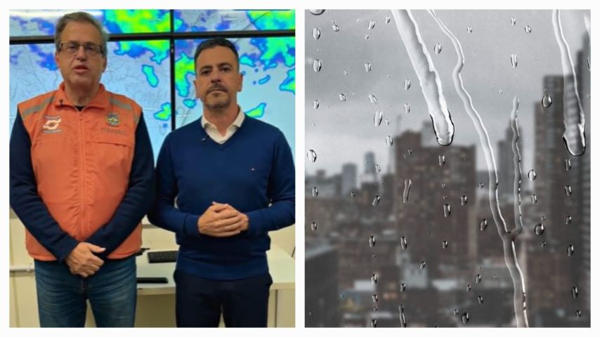 Prefeito e secretário de Defesa Civil detalham situação da chuva em Tubarão