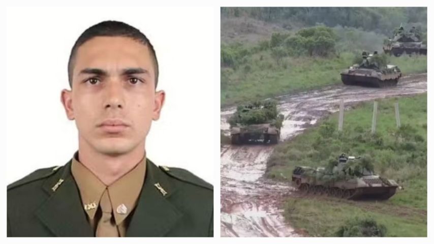 Sargento catarinense do Exército morre durante treinamento com tanque em Santa Maria (RS)