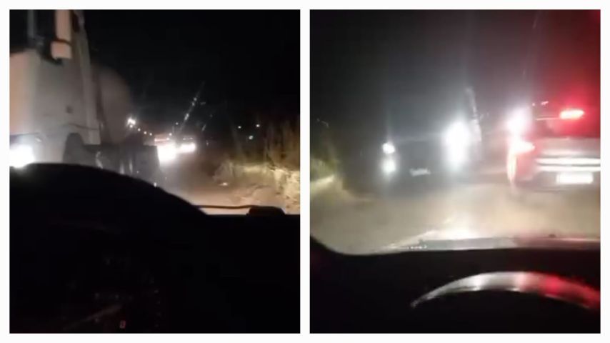 VÍDEO: Para fugir de trânsito na BR-101, motoristas cortam caminho pela SC-437