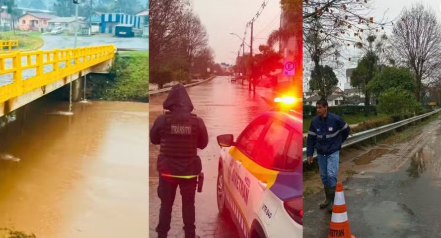 Chuvas provocam alagamentos, atingem casas e Inmet coloca SC em alerta de perigo para tempestades