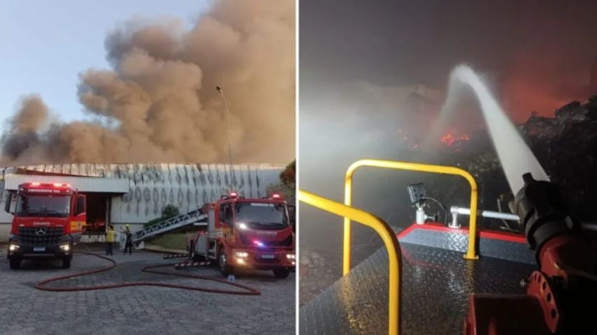 Incêndio na fábrica da Colcci em SC é controlado após 15 horas de combate