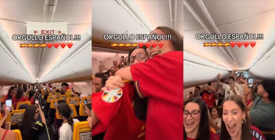 VÍDEO: Piloto anuncia título da Espanha na Copa do Mundo em pleno voo