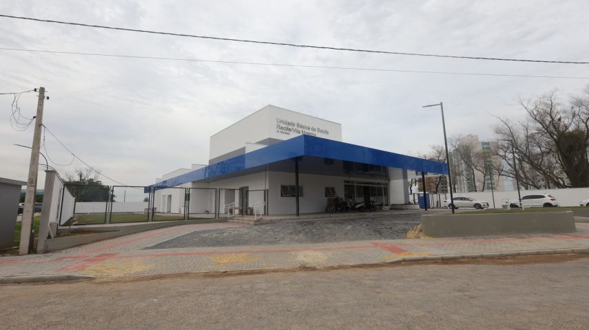 Construção da nova UBS Recife/Vila Moema ultrapassa 80% de execução e avança para a fase de acabamentos