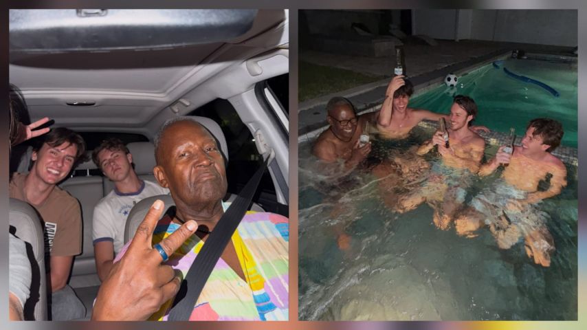 Motorista de Uber aceita convite de passageiros para continuar a festa e fotos viralizam
