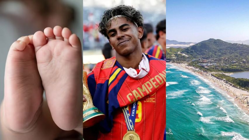 Bebê recebe nome de Lamine Yamal após nascer em parto de emergência na Praia do Rosa