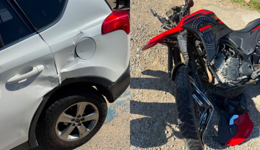 Motociclista sofre suspeita de traumatismo craniano após colisão com carro em Jaguaruna