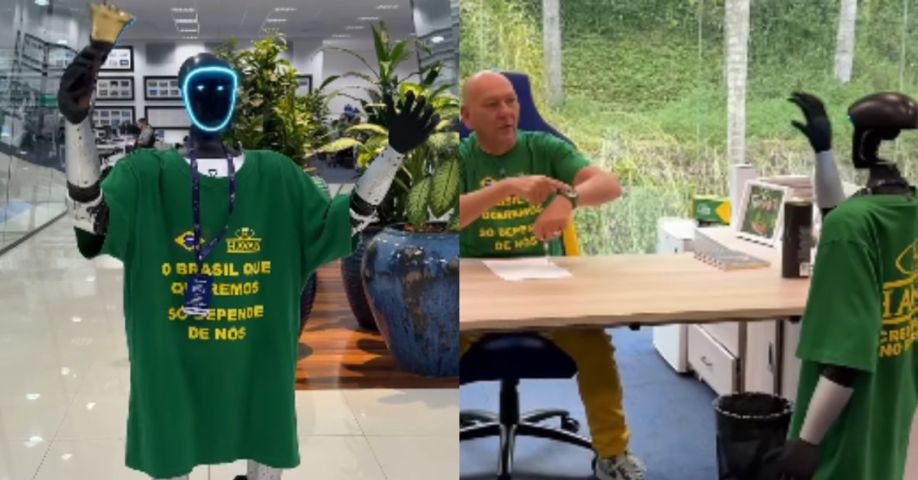 (Vídeo) Robô vira funcionário ‘CLT’ da Havan em SC e encara primeiro dia de trabalho