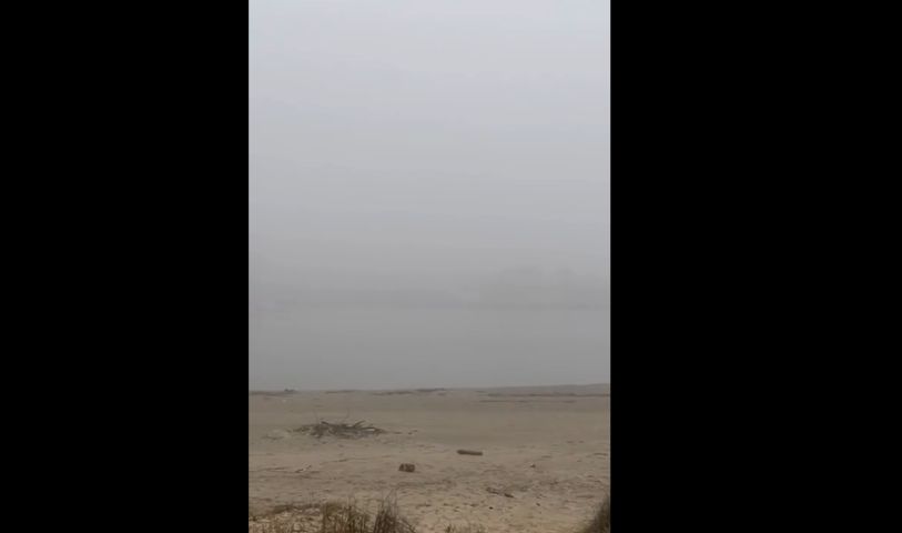 (Vídeos) Laguna amanhece coberta por neblina nesta quarta-feira, 5