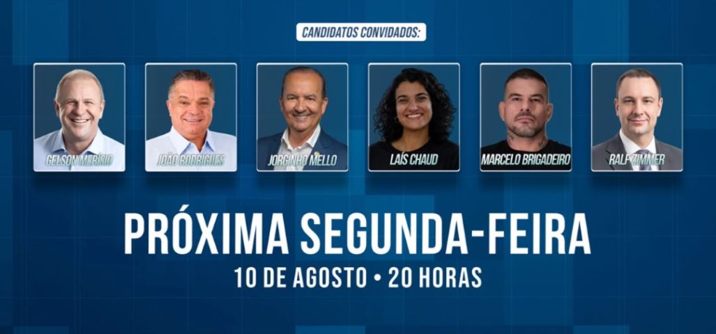 Debate VOXX Eleições 2026 acontece amanhã (10) em Tubarão