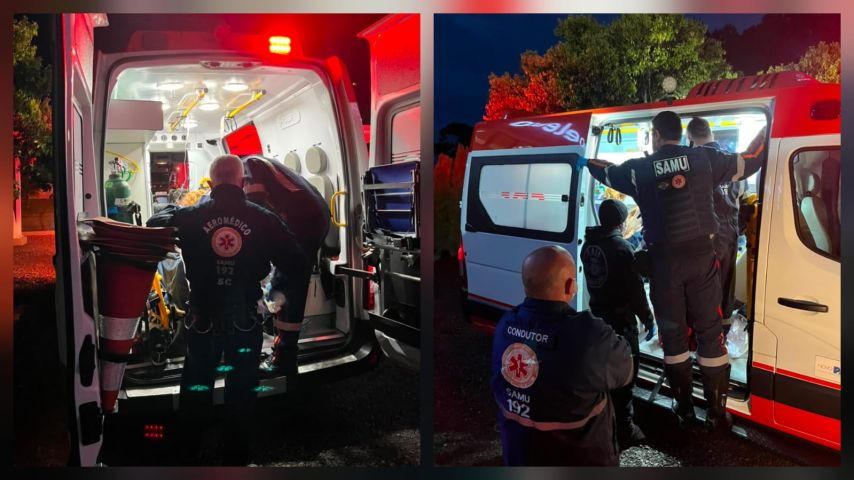 Homem é resgatado em estado gravíssimo após acidente em Turvo