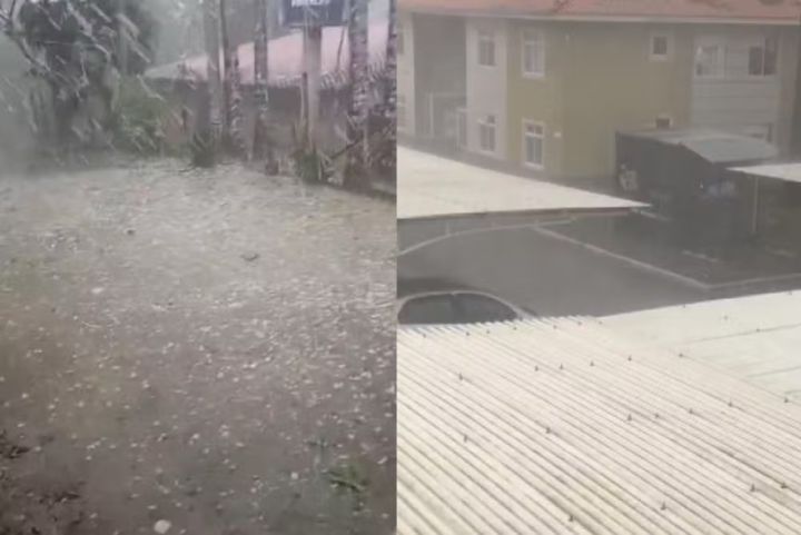 VÍDEO: Temporal com granizo atingiu cidades paranaenses na noite da última sexta-feira (14)