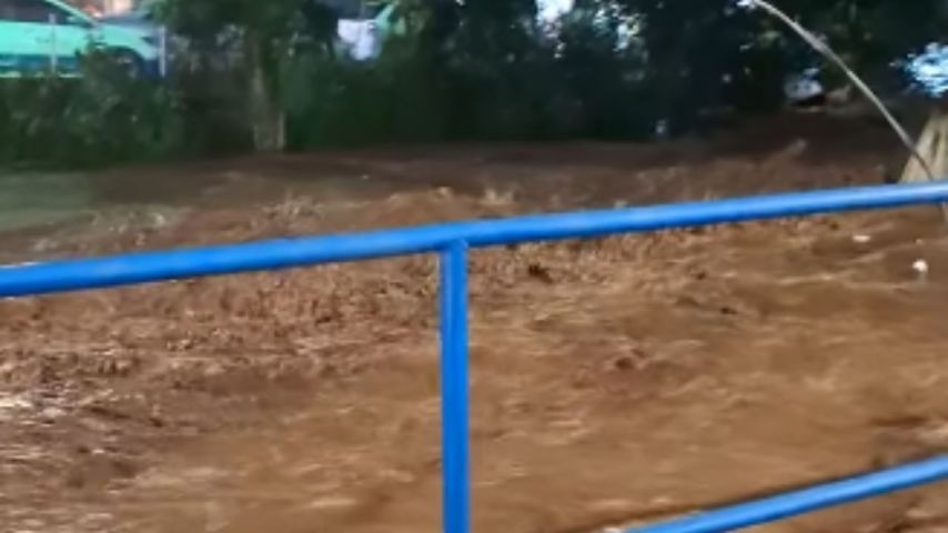 VÍDEO: Devido às fortes chuvas, rio transborda em Capinzal, no Oeste de Santa Catarina