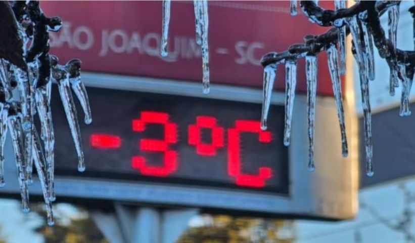 Nova onda de frio já tem data para derrubar temperaturas de forma brusca; veja onde as mínimas ficam abaixo de 0°C
