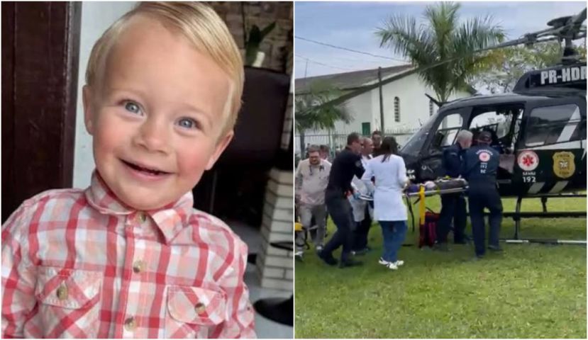 Família se despede de Luiz Miguel, de 2 anos, após morte em escola de Criciúma