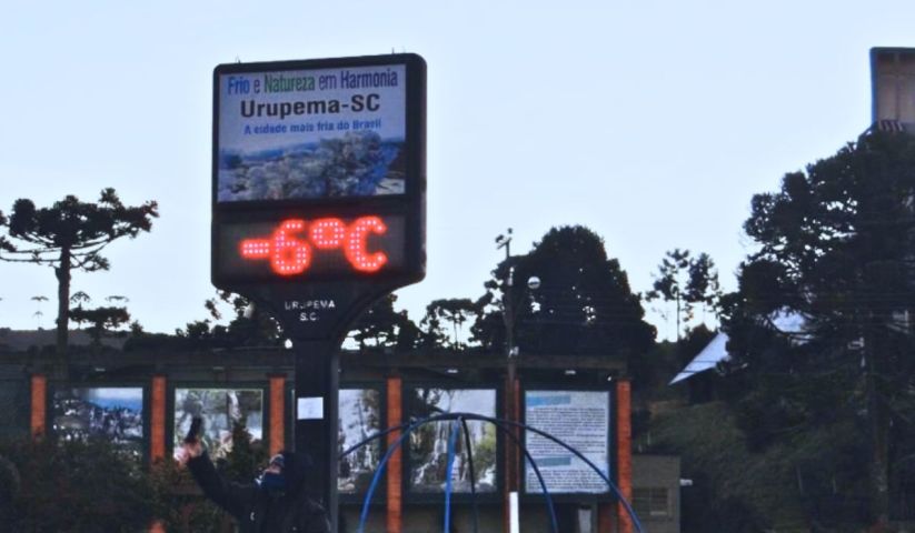 Temperaturas despencam em Santa Catarina a partir desta quinta-feira (20)