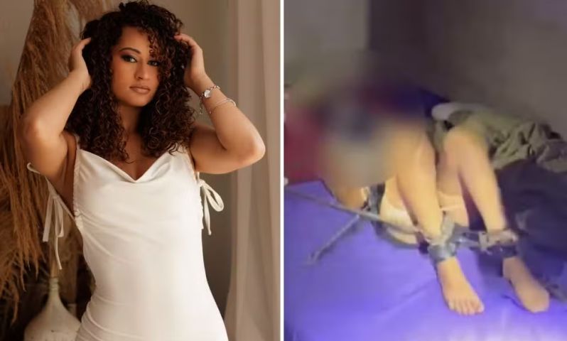 (Vídeo) Jovem encontrada acorrentada diz que ex colocava ácido na boca dela para não gritar: ‘Queimada por dentro’