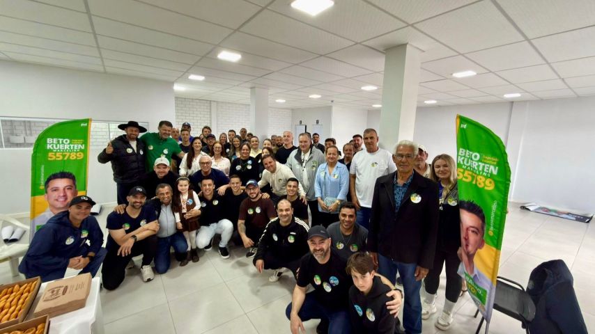 Beto Kuerten amplia estrutura de campanha com bases em Braço do Norte e Tubarão