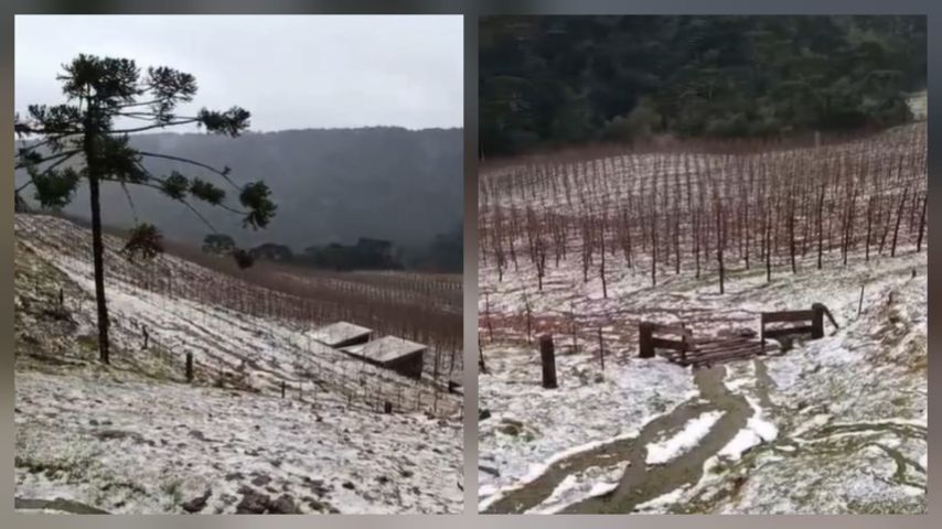Não é neve! Vídeo publicado nas redes sociais mostra acúmulo expressivo de granizo após temporal em Bom Jardim da Serra