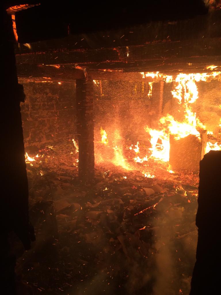 Incêndio destrói casa em Urussanga