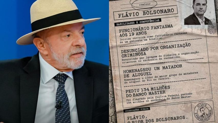 TSE manda suspender propaganda de Lula que associa Flávio Bolsonaro a crimes