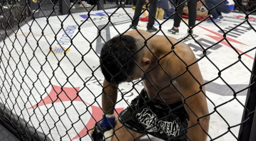 (Vídeo) Lutador de Tubarão nocauteia adversário no primeiro round em retorno ao MMA profissional
