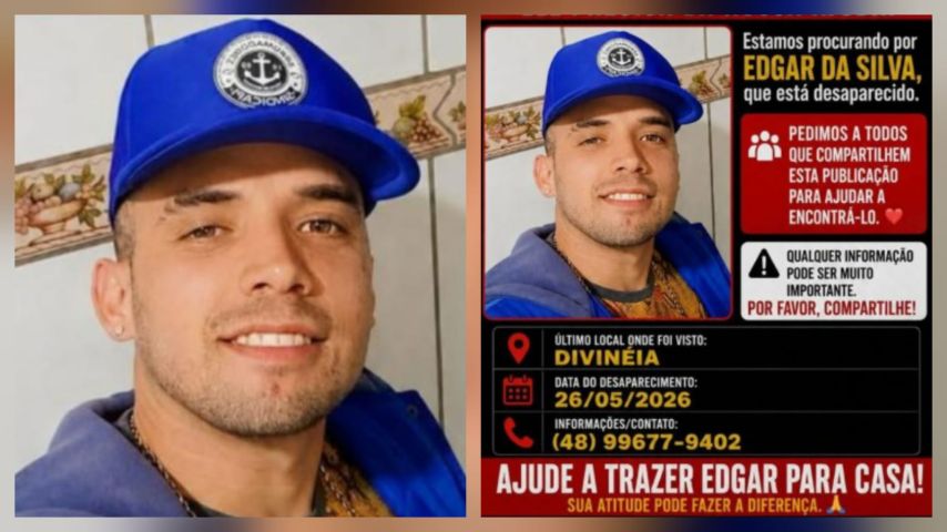 Família pede ajuda para localizar homem desaparecido há mais de três meses, em Imbituba