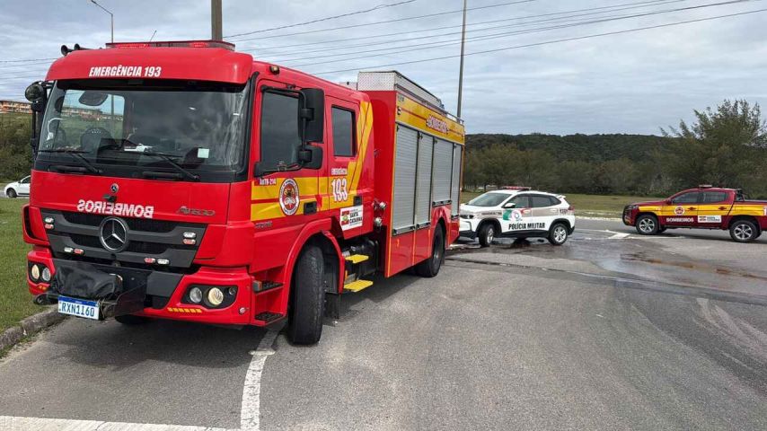 Ciclista de 49 anos é atropelado em Laguna; vítima está em estado grave