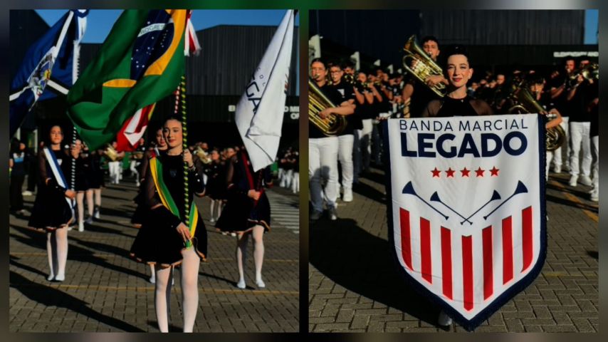 Alunos do Colégio Legado dão show de alegria e patriotismo em desfile prévio de 7 de Setembro