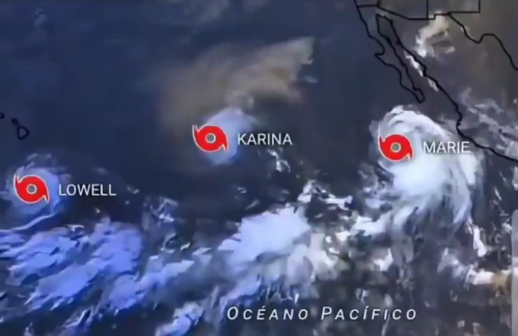 Três furacões avançam no Oceano Pacífico pela primeira vez em 11 anos enquanto El Niño ganha força e preocupa cientistas