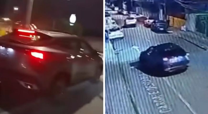 (Vídeo) Crianças de 10 e 11 anos furtam carro, dirigem em alta velocidade e batem em moto em SC
