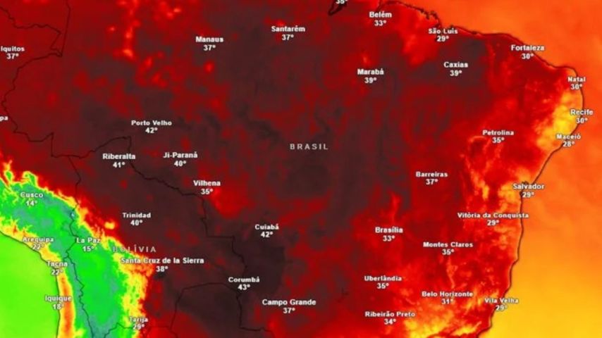 Frio já tem data para ir embora do Brasil: sistema dá lugar à massa de ar quente, que trará temperaturas ‘escaldantes’ com ajuda de ciclone