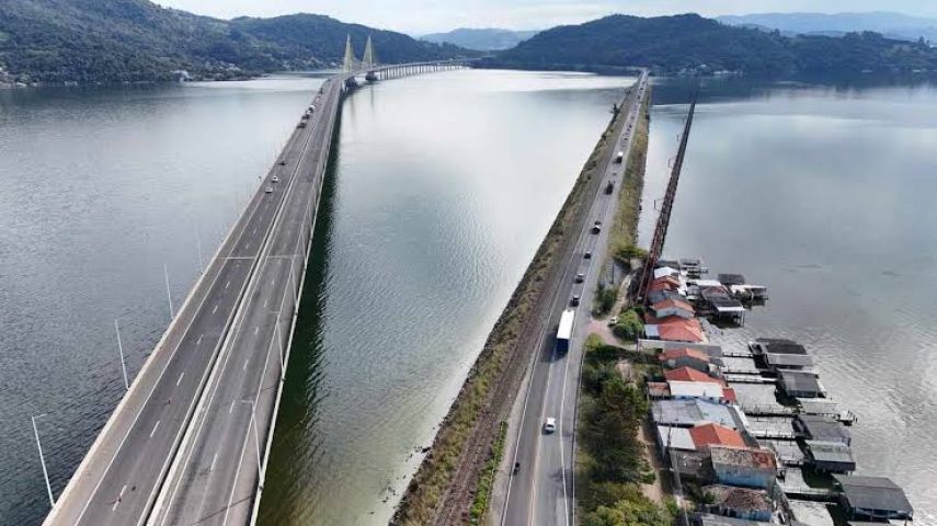 Ponte Anita Garibaldi terá desvio de trânsito durante a madrugada desta quinta-feira em Laguna