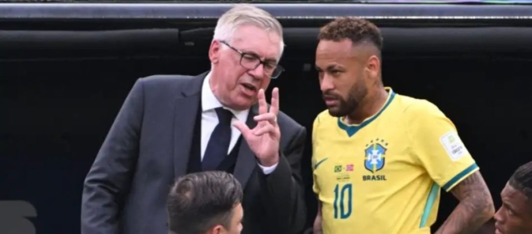 Ancelotti confirma que Neymar não voltará à Seleção Brasileira