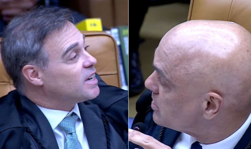 (Vídeo) Moraes e André Mendonça batem boca durante julgamento no STF: ‘Quem tem medo da PF?’
