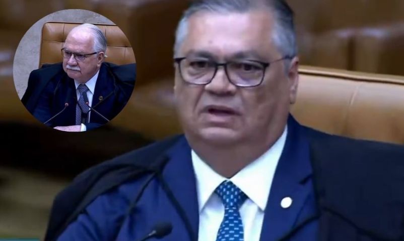 (Vídeo) Fachin e Flávio Dino batem boca no meio do julgamento de Alexandre de Moraes