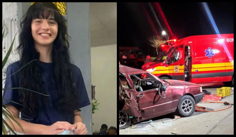 Adolescente de 15 anos morre e irmã gêmea fica ferida em grave acidente em Criciúma