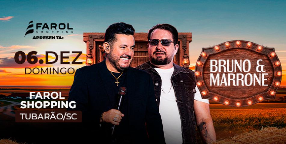 Bruno & Marrone no Farol Shopping: vendas começam dia 21 de setembro