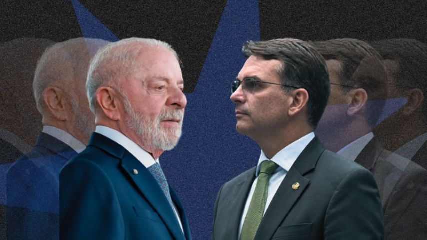 Flávio Bolsonaro tem 47,2% contra 46,8% de Lula no 2º turno, diz AtlasIntel