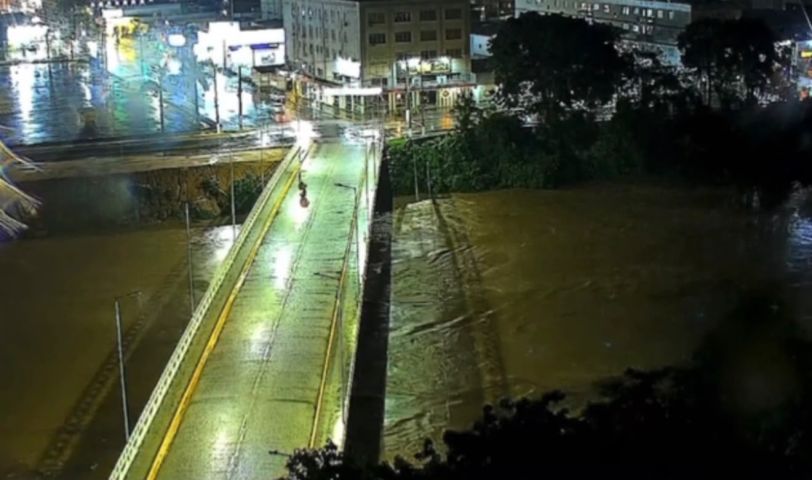 Rio Tubarão segue em nível normal e previsão indica melhora do tempo nesta terça-feira; VÍDEO