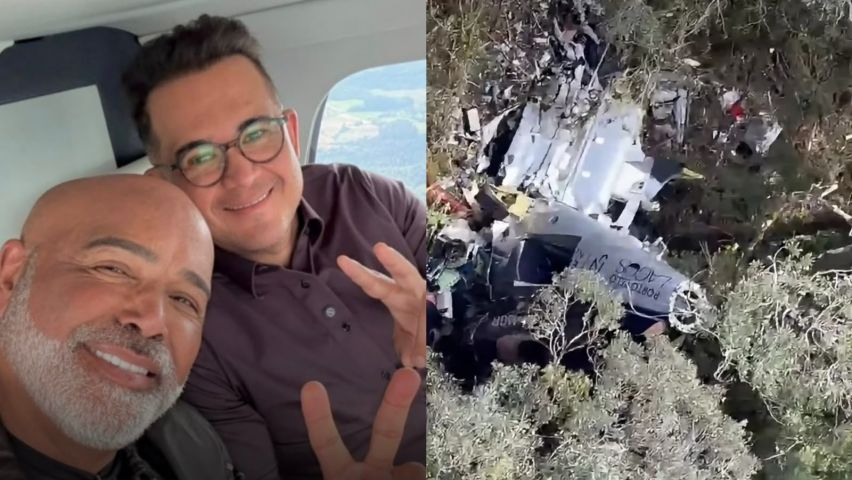 Última foto: Rick aparece ao lado de empresário dentro de helicóptero que caiu em SC