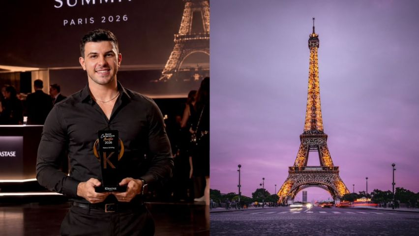 Profissional de São Ludgero representa o Brasil em evento da Kérastase em Paris