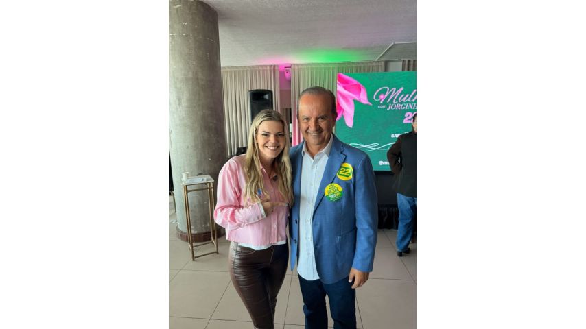 Com apoio de Jorginho Mello, ABia Alves cresce na Amurel nessa reta final e pode ser a primeira deputada eleita pela Amurel