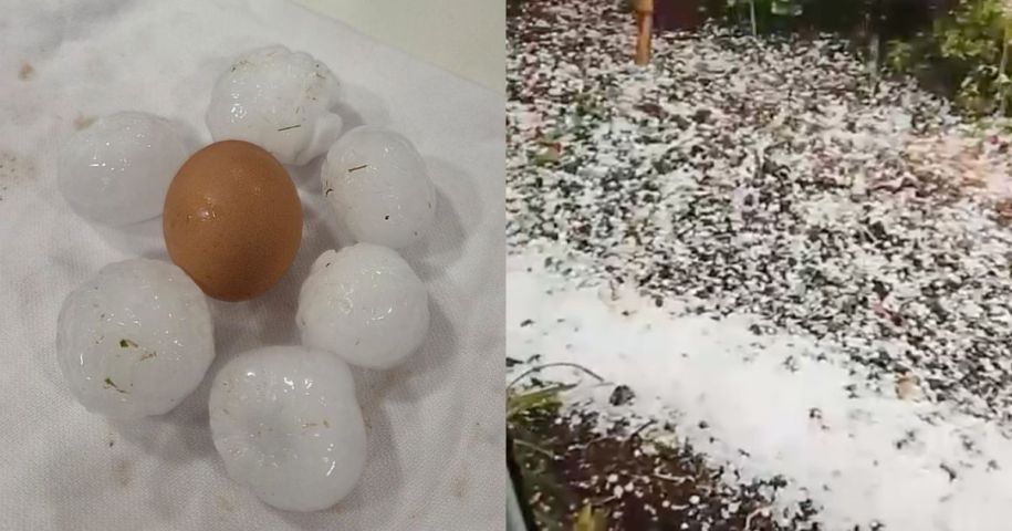 (Vídeo) Granizo, vendaval e destruição: temporal severo deixa estragos no Oeste de SC