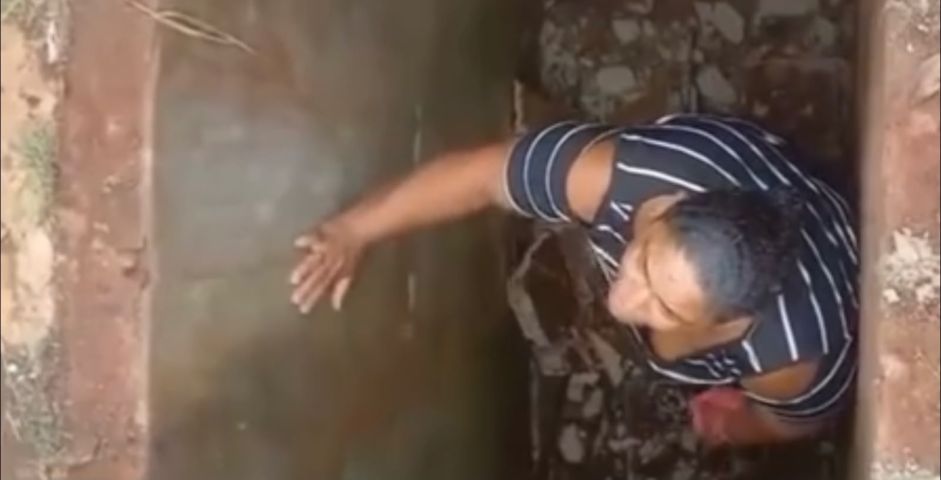 Mulher cai em tumba de cemitério no interior de SP após placa de concreto ceder sob seus pés; VÍDEO