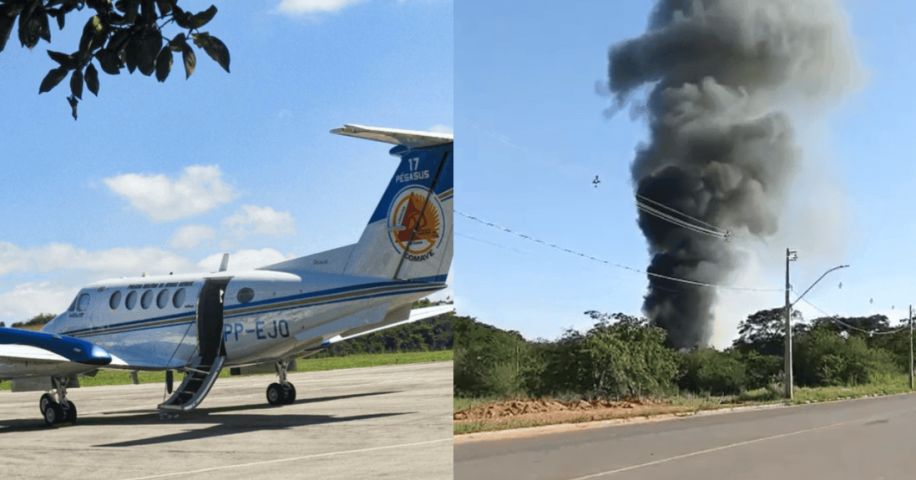 Queda de aeronave da Polícia Militar deixa três mortos em Minas Gerais