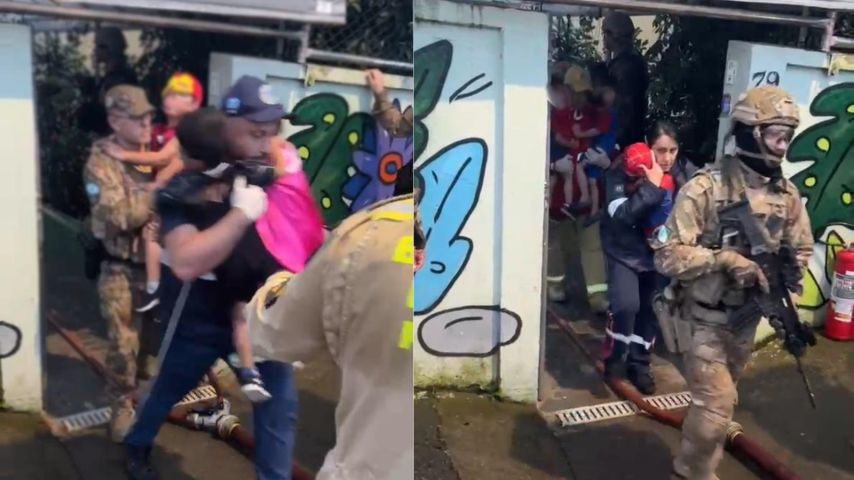 Veja momento em que crianças saem de creche após serem feitas reféns em Curitiba; VÍDEO