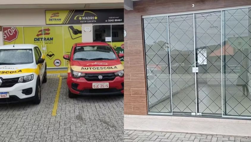 Autoescola de SC fecha sem avisar ninguém e surpreende alunos que pagaram pelas aulas: 'Simplesmente sumiu'