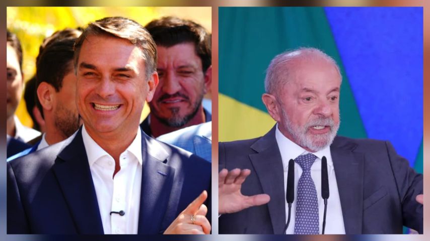 Pesquisas mostram Flávio Bolsonaro (PL) liderando as intenções de voto para o segundo turno